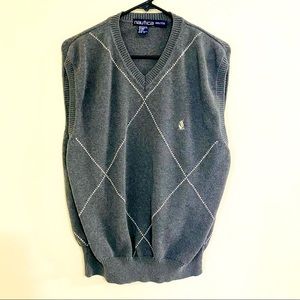 a1059 Nautica, Men's Size XXL Pullover Sleeveless Vest Sweater, Gray
